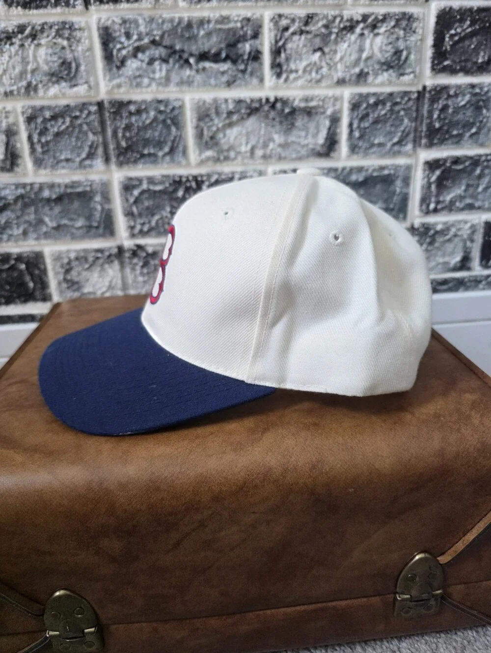 VTG Genuine Merchandise White/Navy Boston Red Sox Baseball Cap One Size